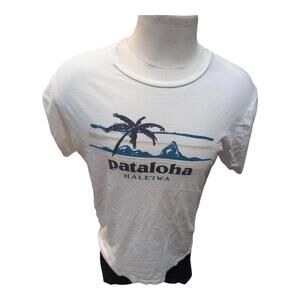 RARE Patagonia Pataloha Haleʻiwa Organic Cotton Tee – White (M Slim Fit)